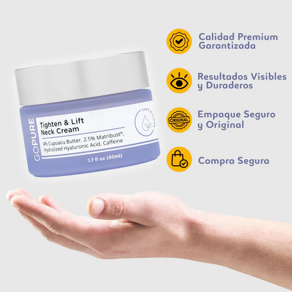 😍"CREMA REAFIRMANTE GOPURE: Reafirma, hidrata y rejuvenece tu piel"